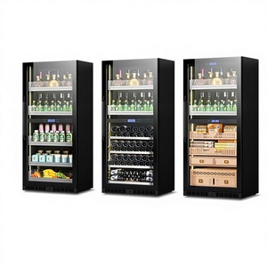 Porte double, porte en verre thermostatée à gaz intégrée, armoire à vin rouge et Baijiu, cave à vin, cave à cigares - Product Image 3
