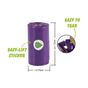 Bolsa Morada para Excrementos de Perro con Asa y Dispensador de Bolsas para Recoger Excrementos, Suministros de Limpieza - Product Image 4