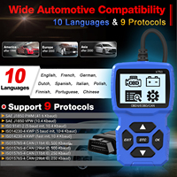 Herramienta de diagnóstico automático Blue V750, nuevo escáner OBD2, Analizador de motor de 12V, lectura de código OBD II automotriz para automóviles