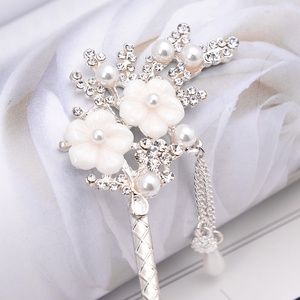 Accessoires de cheveux en perles de strass fleurs chinoises fourchettes à cheveux longues pampilles baguettes <span class=keywords><strong>chignon</strong></span> épingle à cheveux baguettes pour femmes - Product Image 5
