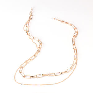 Cadena de Moda para Gafas, Doble Capa, Geométrica, de Aleación de Zinc, Unisex, Verano 2023 - Product Image 1