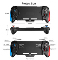 Kontroler Gamepad Nirkabel Getaran Ganda Ukuran Penuh untuk NS Switch N-Switch Joystick Joypad dengan Fitur Cerdas Lampu Pengisian Daya