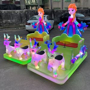 Outdoor Indoor Backyard Kid Ride Electric Battery Operate Luminous Light Amusement Four Seats Bumper Car for Sale - Product Image 2