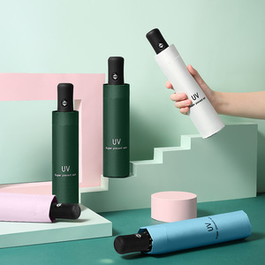 Ô dù tự động 3 lớp chất lượng cao, tự động mở và đóng, có logo, kích thước nhỏ, thiết kế dễ thương, chống mưa, nắng và gió - Product Image 6