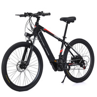 Nouveau modèle adulte 36v 7 vitesses vélos électriques hommes frein à disque 26 pouces vélos électriques pour femmes avec instrument LEC