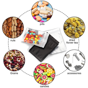 Mini almacenamiento a prueba de olores resellable multicolor, bolsa de papel de aluminio para alimentos y dulces, bolsa de plástico Mylar para embalaje de Chocolate vacía - Product Image 2