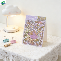 Autocollants décoratifs Kawaii pour la création de scènes, autocollants décoratifs esthétiques en PET pour scrapbooking, autocollants auto-adhésifs pour journalisation, bricolage et loisirs créatifs, thème fêtes