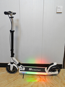 Trottinette pliable pour adolescents et adultes avec <span class=keywords><strong>frein</strong></span> à disque et double suspension, grandes roues de 200 mm, trottinette pour enfants OEM - Product Image 2