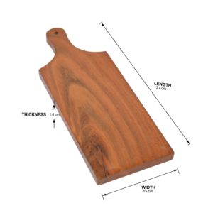 Tabla de cortar de madera de acacia con mango de estilo ecológico cocina queso tabla para servir comida tabla de cortar multiusos hogar rápido al por mayor - Product Image 4
