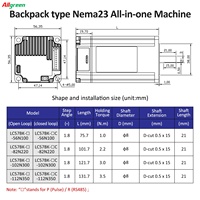 Torsi Tinggi Nema23 2 Fase Open Closed Loop Integrated Stepper Motor Driver DC24~50V 3/4A 1000PPR 1/2.2/3/3.5N.m Pulse RS485