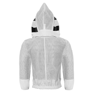 Breathable <b>Heavy</b> <b>Duty</b> Bee Jacket 3-Layer Breeze Mesh Ventilated Beekeeping Jacket with Hooded Hat-Veil Beekeeper Suit - Product Image 2