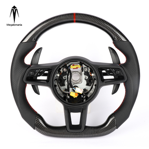 Volante Sportivo in Vera Fibra di Carbonio per <span class=keywords><strong>Porsche</strong></span> 911 Cayenne <span class=keywords><strong>Macan</strong></span> - 1 Anno di Garanzia, Accessorio per Interni Auto - Product Image 1
