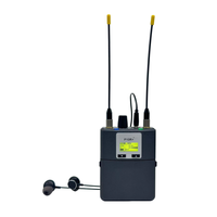 Système de surveillance audio sans fil professionnel PSM900 avec capteur infrarouge, suppression du bruit, contrôle du volume et microphone-casque métallique