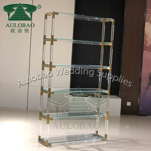 Aulobao AB-827 Fiesta Eventos Oro Acero inoxidable Boda Estante de vino contemporáneo - Product Image 5