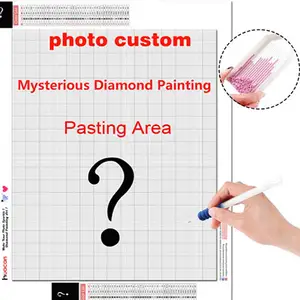 HUACAN Photo Custom Diamond Painting Mystery Box Pictures Of Rhinestones 5D DIY Diamond Embroidery Sale Mosaic Handmade Gift