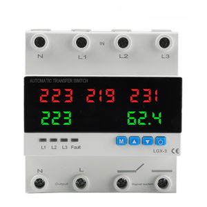 Protecteur de tension automatique solaire 63a 80a 100a, interrupteur de transfert de phase avec limite de surintensité pour ATS triphasé - Product Image 4