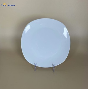 Platos Cuadrados Blancos de Cerámica de 10.5 Pulgadas al por Mayor, Platos Planos de Porcelana para Restaurantes, Hoteles, Stock de Fábrica, Baratos al por Mayor - Product Image 4