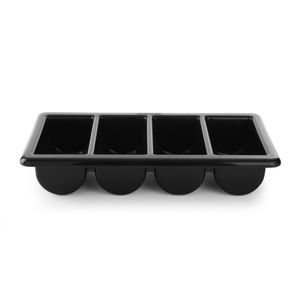 Contenitore per posate HENDI nero 530x325x(H)100mm con cassetti a cestello - Product Image 1