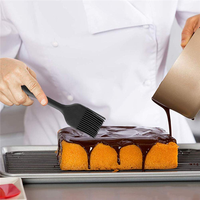 Spatule à la crème pour gâteau spatule de cuisine ensemble d'ustensiles de cuisine grattoir en silicone spatule outil de cuisson pour la cuisine