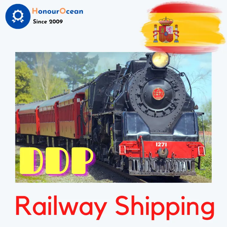 FBA DDP dap Railway Shipping Freight Forwarder puerta a puerta envío a España desde China