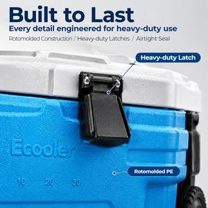 Nevera Portátil con Ruedas para Pesca en Mar, 165L, Aislamiento de Espuma de PU de 6 Lados, Mantiene Frío y Caliente por 8 Días, Ideal para Camping - Product Image 3