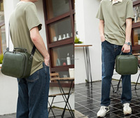 Grand étui en cuir pour accessoires électroniques Sac de voyage technique portable Sac de rangement pour câble double couche Organisateur de voyage électronique