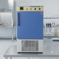 Incubateur BOD 112L en acier inoxydable avec affichage numérique LED, capteur PT-100, contrôle de la température 5°C-60°C, minuterie et contrôle de l'humidité