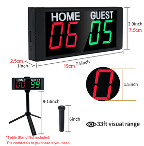 ป้ายคะแนนดิจิตอลแบบพกพา GANXIN สำหรับ<span class=keywords><strong>เกมส์</strong></span>ในร่ม เช่น <span class=keywords><strong>เกมส์</strong></span>คอร์นโฮล <span class=keywords><strong>พ</strong></span>ร้อมปุ่มควบคุม 2 ปุ่ม - Product Image 2