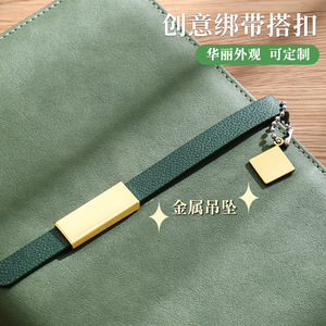 Carnet en cuir Mulei Business A5 Super Green avec reliure à fil, logo personnalisé, pour réunions de bureau, promotionnel - Product Image 3