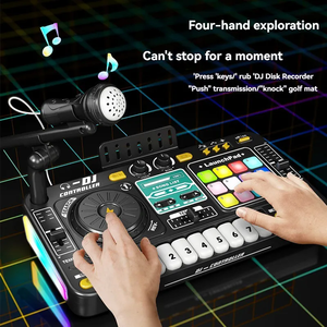 Controller DJ Multifunzione Educativo per <span class=keywords><strong>Bambini</strong></span>, <span class=keywords><strong>Strumenti</strong></span> <span class=keywords><strong>Musicali</strong></span> con Microfono USB, Mixer DJ, Giocattoli <span class=keywords><strong>Musicali</strong></span> per <span class=keywords><strong>Bambini</strong></span>, Regalo - Product Image 6