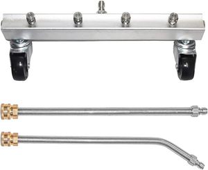 Autumn New 4000 PSI 13-Zoll-Verlängerungsstab aus Edelstahl 45-Grad-Winkel Hochdruck reiniger Fahrwerks reiniger & Wasser besen - Product Image 1