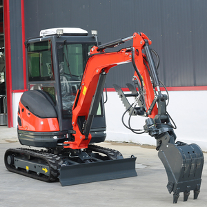 Mini-excavatrice sur chenilles de 3,5 tonnes, moteur Cummins, haute efficacité, compacte, pour usage domestique, projets de bricolage en extérieur, piscine, multifonctionnelle, avec tarière et ripper - Product Image 1