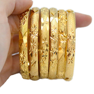 UWIN Open Cuff Gold Tone <strong>Bangle</strong> Star <strong>Engraved</strong> Multi-Shaped Fashion Women Jewelry for Daily Wear Vacuum Plated Open <strong>Bangle</strong> - Product Image 2