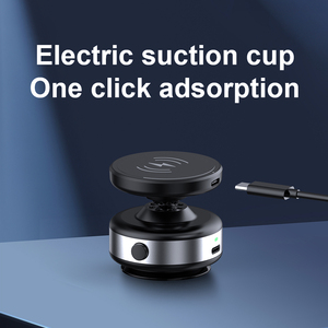 Giá đỡ điện thoại từ tính xoay <span class=keywords><strong>360</strong></span> độ Boneruy X90W, đế hút chân không điện, sạc không dây - Product Image 3