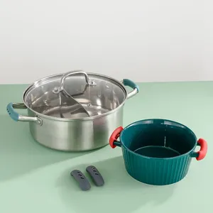 Zenidoo L-316 2Pcs/Set Eco-Friendly Heat Insulation Pan Anti-Scalding Handle Pot Silicone Hot <b>Wrap</b> Heat Resistance <b>Kitchen</b> - Product Image 2