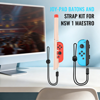 Kit de manette et dragonne pour Nintendo Switch Joy-pad, accessoires de poignée de contrôleur de jeu pour Maestro Game