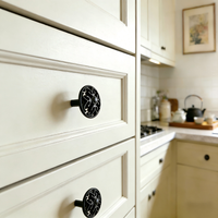 Poignées et Boutons de Meubles en Alliage de Zinc au Design Contemporain, Forme à Trou Unique pour Armoire de Cuisine, Tiroir, Utilisation au Bureau, Plusieurs Couleurs