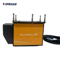Rétroreflectomètre mobile haute précision TOPROAD, garantie 1 an, protection IP55 pour l'inspection de la signalisation routière et la visibilité nocturne