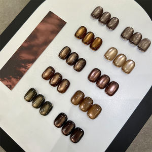 AILANUO Série de vernis à ongles gel œil de chat brun bois de rose 10 couleurs - Personnalisation gratuite de la couleur des ongles pour OEM ; Vernis à ongles professionnel - Product Image 3