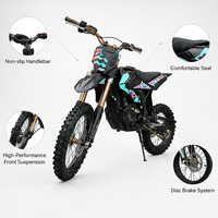 Mini moto électrique sans balais pour enfants et adultes, idéale pour la conduite tout-terrain et sur sentiers.