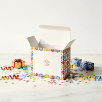Caja de Cartón Plegable Blanca Personalizada con Doble Inserto, Estilo Plegable con Laminado Mate y Grabado