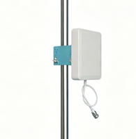 Antena de Panel de Pared de 2400 MHz y 10 dBi, Antena Direccional Plana para Exteriores de Alta Ganancia de 2.4 GHz para Wi-Fi, WLAN, AP, Puente Inalámbrico