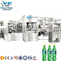 Ligne complète pour machine de remplissage automatique de boissons gazeuses, ligne de remplissage d'eau gazeuse, usine de remplissage de bouteilles de boissons gazeuses