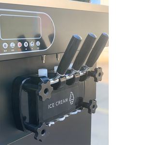 Machine à glace molle de comptoir 3 saveurs commerciale avec CE - Product Image 3