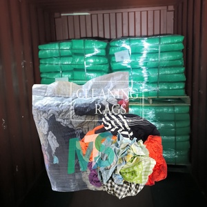 High Cotton Recycled T-Shirt Rags Colored Mixed Good Absorbency Cleaning Cloth for Marine in Bale Industrial Rag - Product Image 1