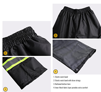 Veste de pluie de sécurité réfléchissante haute visibilité pantalon ANSI classe 2 imperméable coupe-vent respirant capuche polyester maille intérieure vente en gros