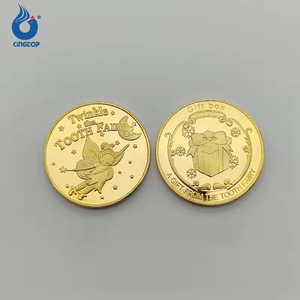 Coulée de pièces commémoratives plaquées or de fée <span class=keywords><strong>des</strong></span> dents pour enfants personnalisés pour cadeau de changement de dent parfait médailles couronne pièce de trésor - Product Image 4