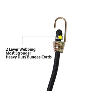 Hot Bán Giá Rẻ Xstrap 20 Pcs 10 Inch 4Mm Đàn Hồi Bungee Dây Lõi Cao Su Với Hooks - Product Image 2