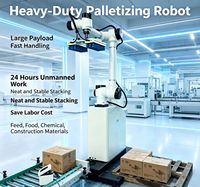 Nouveau bras robotique collaboratif compact et peu encombrant pour la palettisation dans les petites lignes d'emballage d'usine