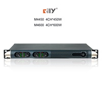 가족 KTV 용 M4450 4 채널 1U DJ 디지털 파워 앰프